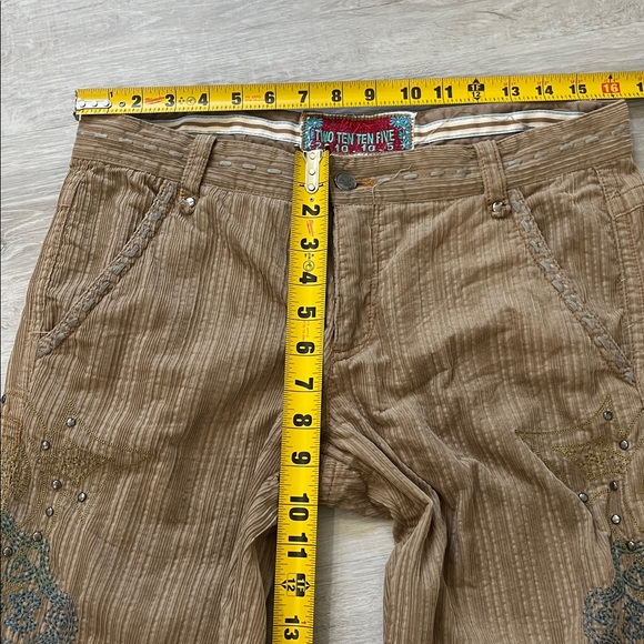 Y2K BIYA Johnny Was Two Ten Ten Five Embroidered Corduroy Pants Boho Hippie Sz 8 - Picture 5 of 14